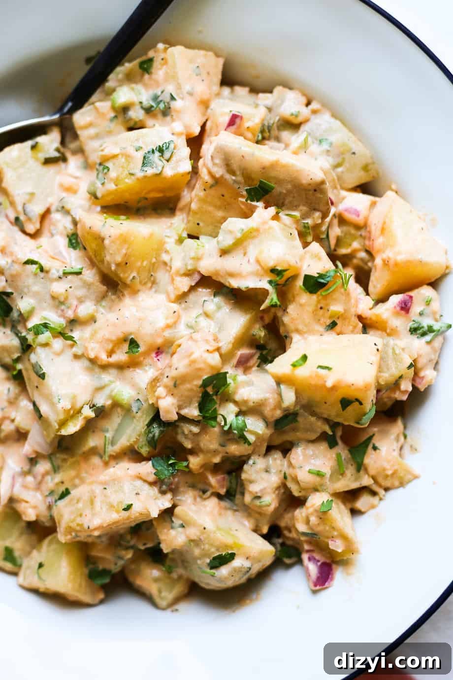 Buffalo Potato Salad Recipe with Blue Cheese and Bacon 4 img 9106 4