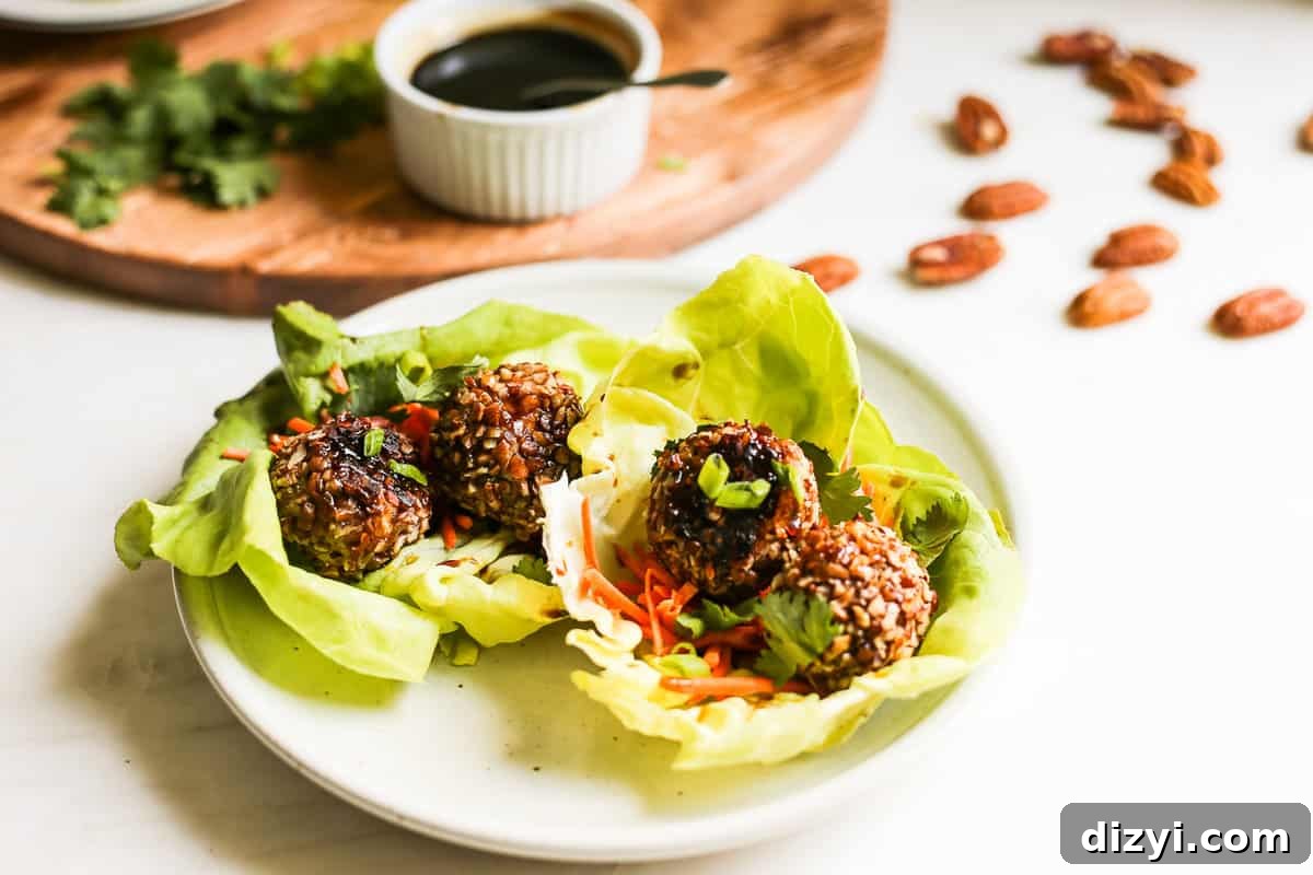 Pecan Crusted Asian Turkey Meatballs