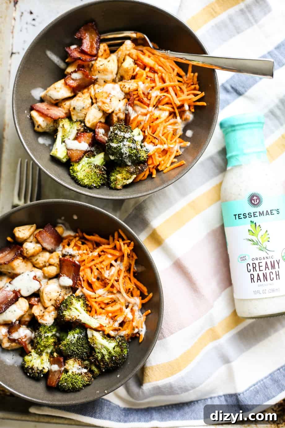 Chicken + Bacon Ranch Bowls