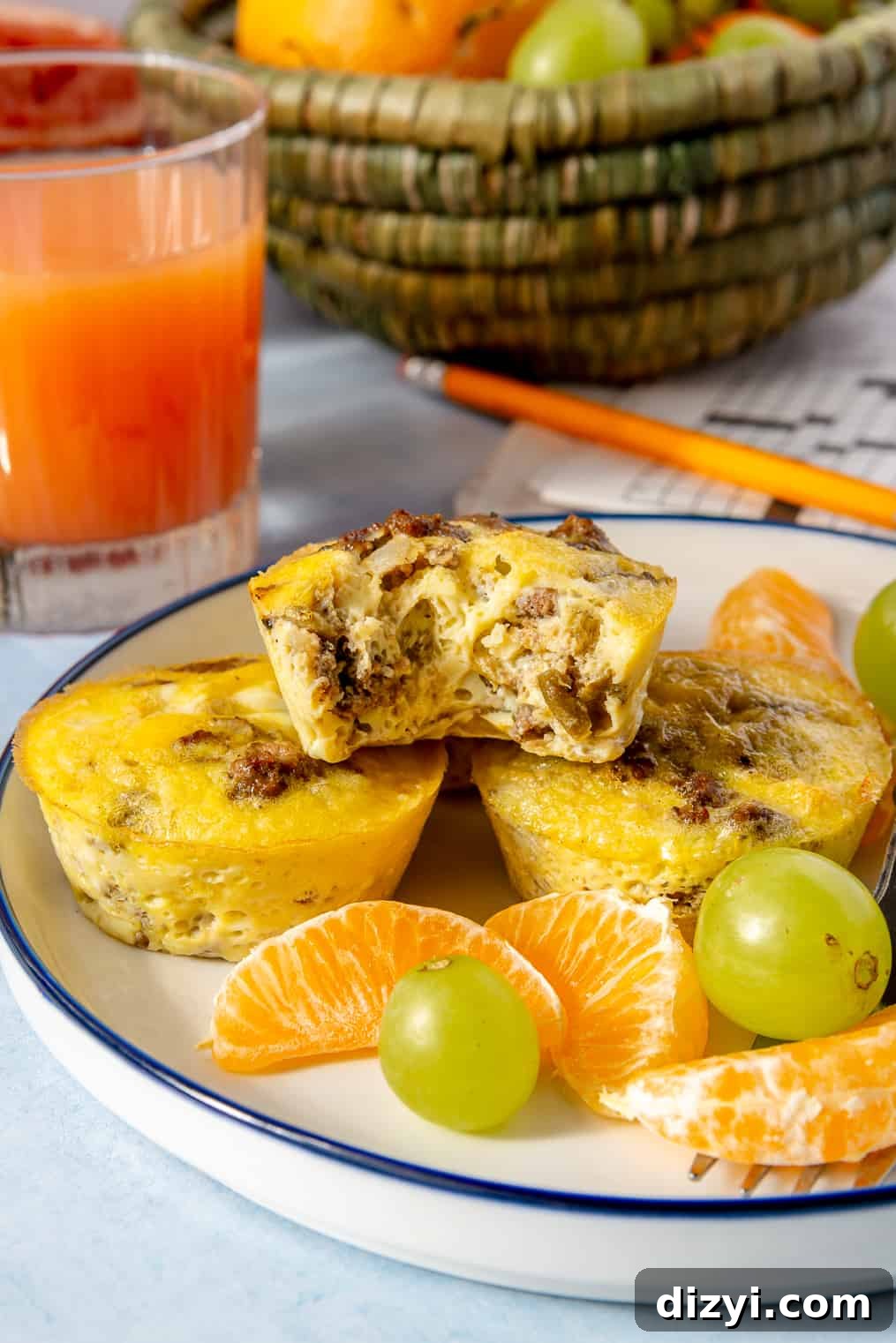 Green Chile Beef Egg Cups