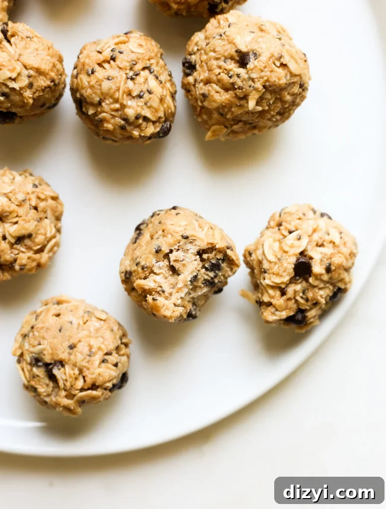 Oatmeal Cashew Butter Energy Bites