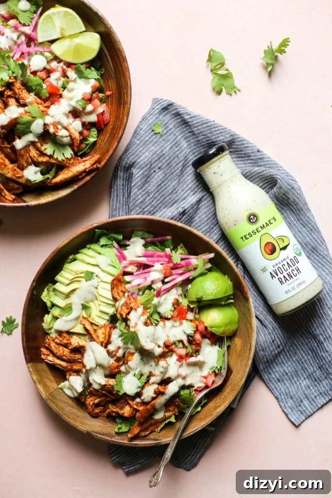 Ultimate Chicken Taco Salad