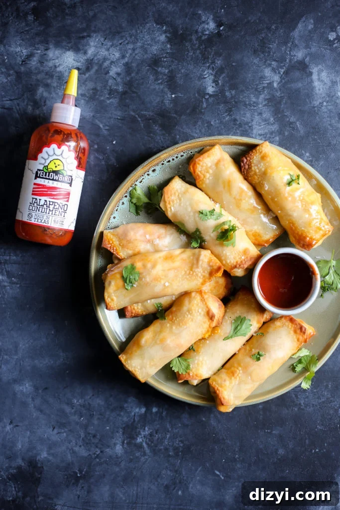 5-ingredient Jalapeño-Chicken Egg Rolls