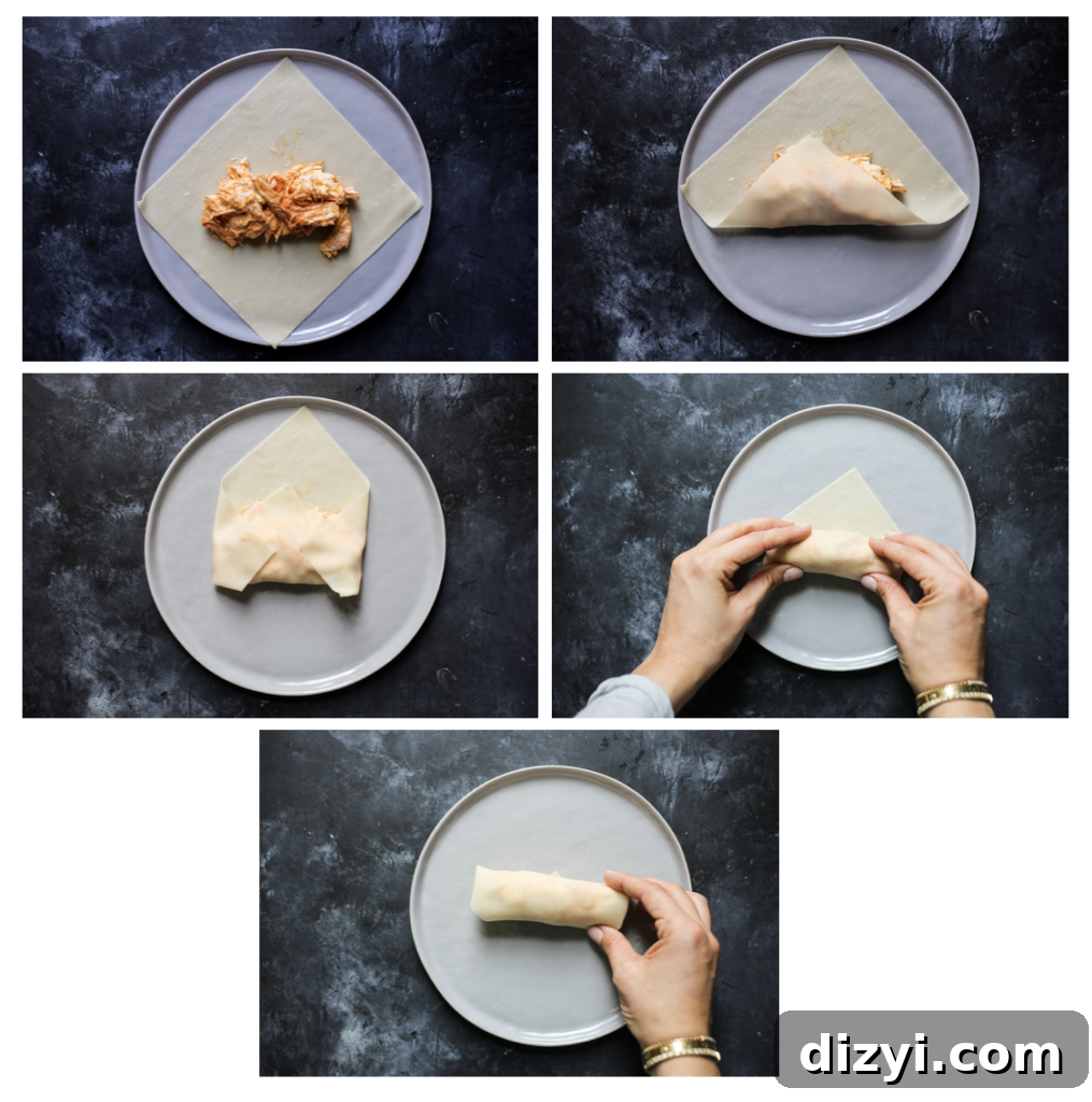 5-ingredient Jalapeño-Chicken Egg Rolls