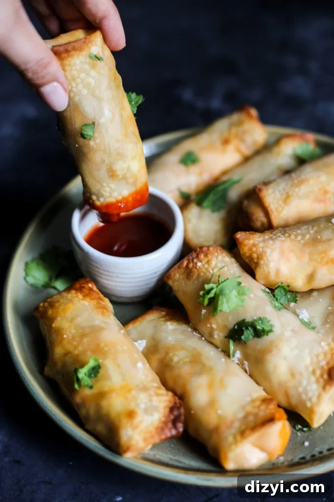 5-ingredient Jalapeño-Chicken Egg Rolls