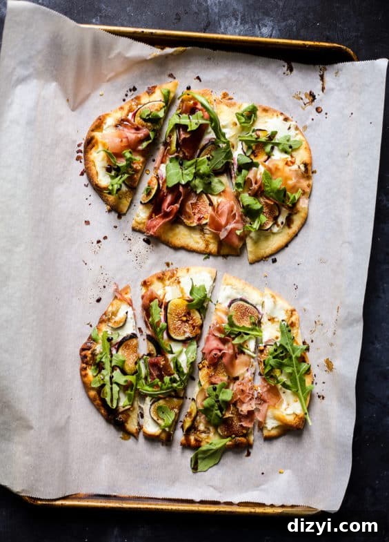 Prosciutto, Fig and Goat Cheese Flatbreads Recipe 2 Easy Goat Cheese, Prosciutto and Fig Flatbreads