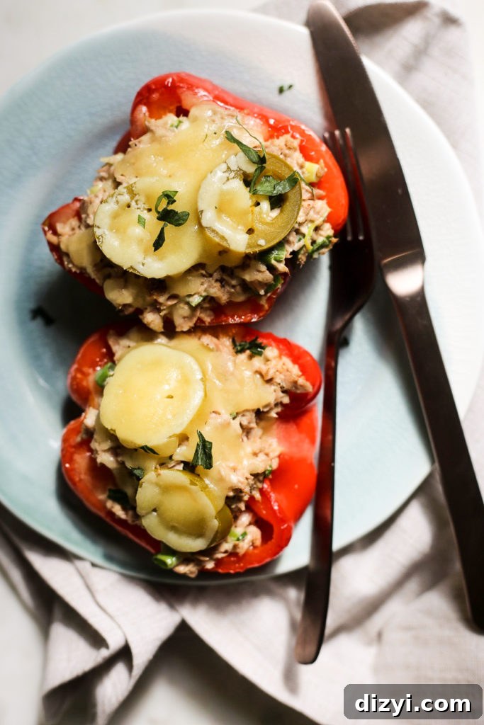 Stuffed Pepper Tuna Melt
