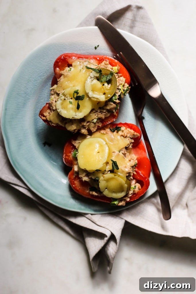 Stuffed Pepper Tuna Melt
