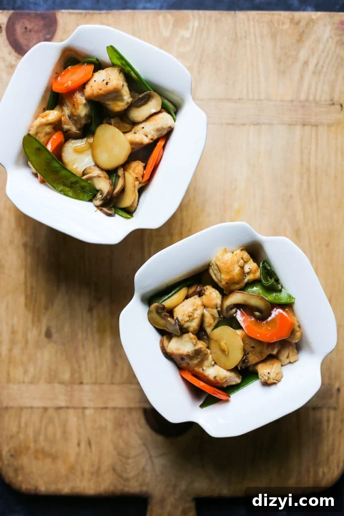 Garlic Soy Chicken and Mushroom Stir Fry 2 Chicken and Mushroom Stir Fry