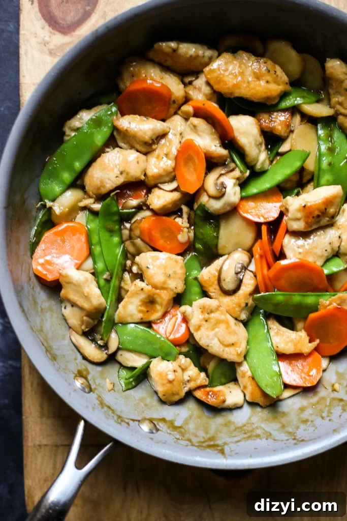 Garlic Soy Chicken and Mushroom Stir Fry 3 Chicken and Mushroom Stir Fry