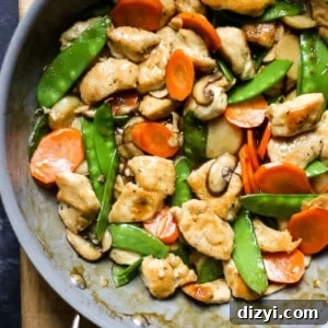 Chicken and Mushroom Stir Fry