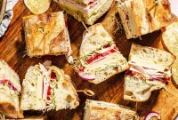 Turkey and Havarti Party Sliders with Dill Pickle Mayo