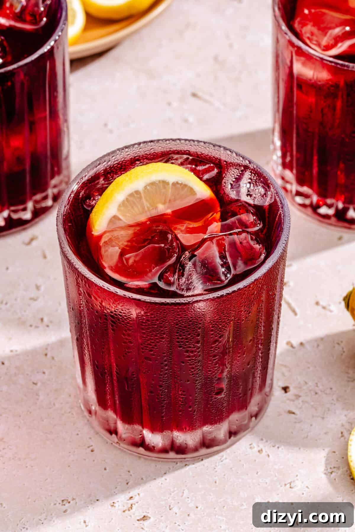 Tinto de Verano: Spanish Summer Wine Cocktail Recipe 6 Tinto de Verano in a glass with lemon slice.